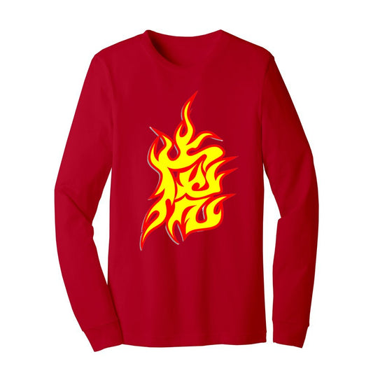 Unisex Jersey Long Sleeve Tshirt (Tiger Fire T-shirt) - Premium design Tshirt from AA Des Gins - Just $20.50! Shop now at AA Des Gins