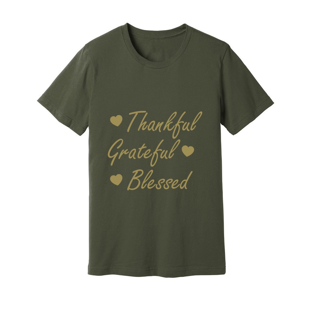 Men's Jersey Tshirt (Grateful T-shirt) - Premium design Tshirt from AA Des Gins - Just $17! Shop now at AA Des Gins