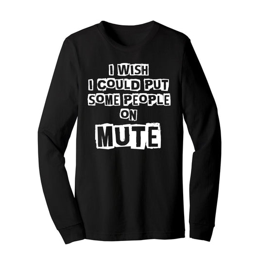 Unisex Jersey Long Sleeve Tshirt (Silenced | Mute T-shirt) - Premium design Tshirt from AA Des Gins - Just $21.50! Shop now at AA Des Gins