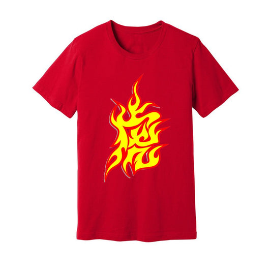 Men's Jersey Tshirt (Tiger Fire T-shirt) - Premium design Tshirt from AA Des Gins - Just $17! Shop now at AA Des Gins