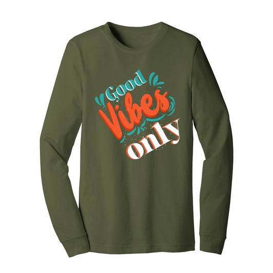 Unisex Jersey Long Sleeve Tshirt (Good vibes T-shirt) - Premium design Tshirt from AA Des Gins - Just $21.50! Shop now at AA Des Gins